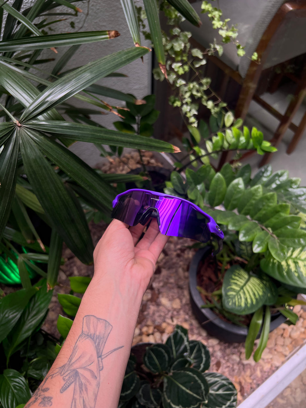 Óculos Radar Toda Roxa - EV Path Lilac Metallic Violet Iridium