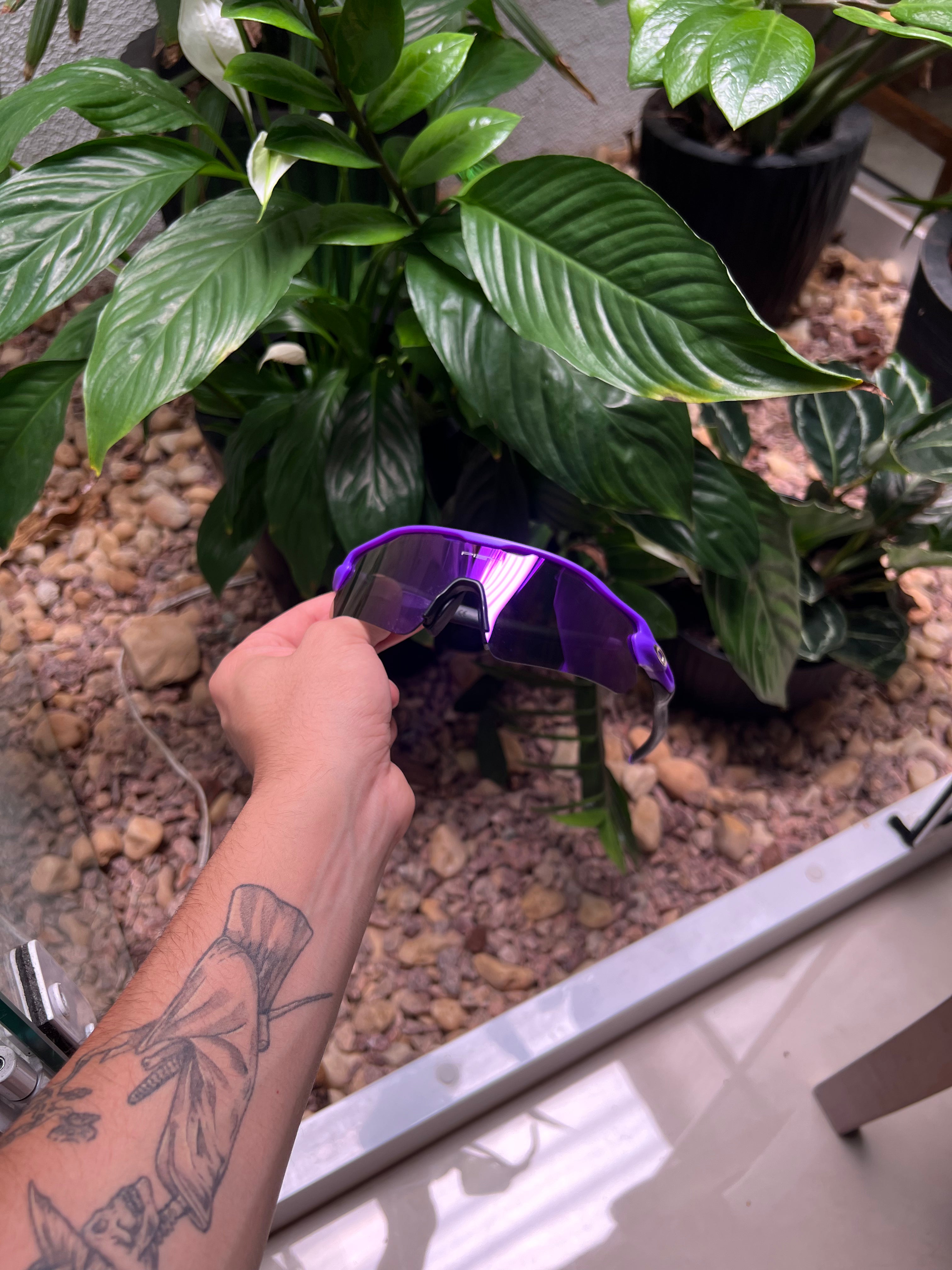 Óculos Radar Toda Roxa - EV Path Lilac Metallic Violet Iridium