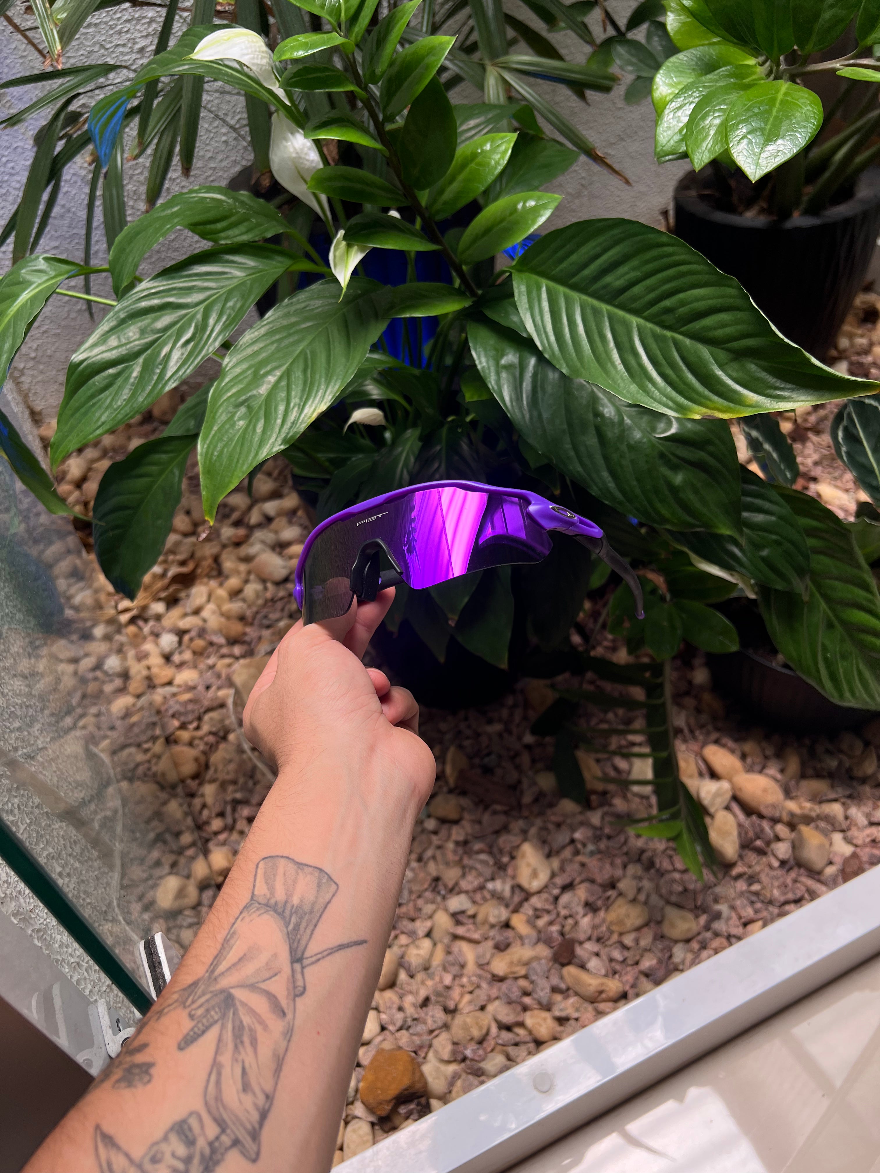 Óculos Radar Toda Roxa - EV Path Lilac Metallic Violet Iridium