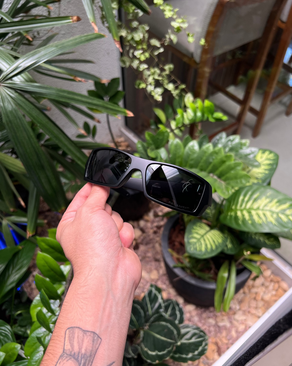Óculos Gascan Preto - Matte Black Black Iridium
