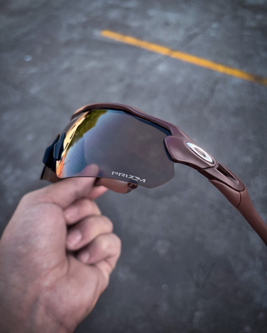 oculos de corrida marrom